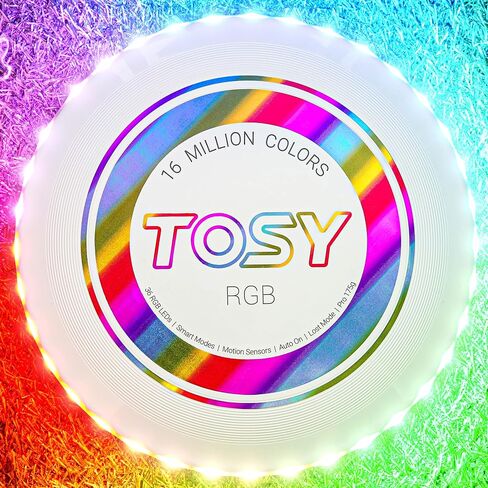 TOSY Bundle of 3 - Frisbee 108 LEDs - 2X RGB Black + RGB White in Kuwait