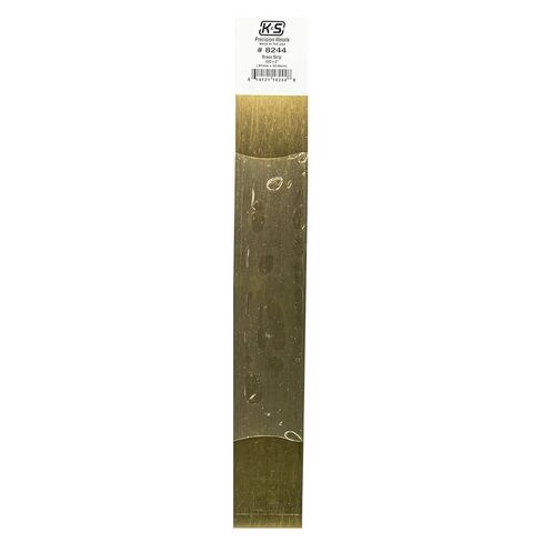 K & S Precision Metals 8244 Brass Strip, 0.032" Thick x 2" Wide x 12" Long, 1 Piece, Made in The USA in Kuwait
