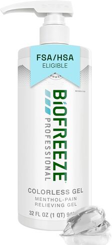 Biofreeze Professional Menthol Pain Relieving Gel 32 FL OZ Bottle With Pump For Pain Relief Of Sore Muscles, Arthritis, Backache, And Joint Pain, Original Green Formula (Packaging May Vary) in Saudi Arabia