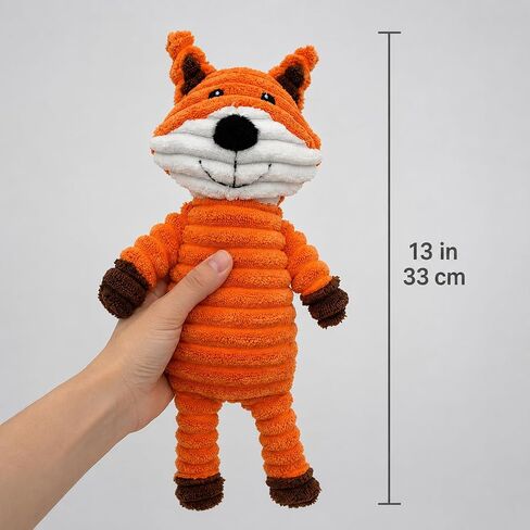 Jalousie Plush Toys Assortment Value Bundle Puppy Pet Mutt Squeak Toy for Medium Large Dogs (5 Pack Corduroy) in Kuwait
