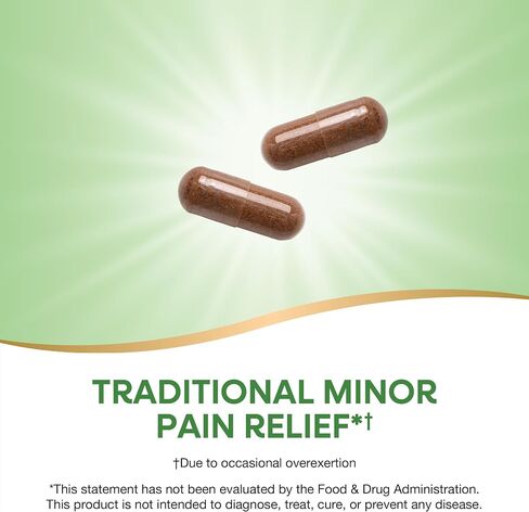 Nature's Way Willow Bark, Traditional Relief of Discomfort Due to Occasional Overexertion*, Non-GMO Project Verified, 800 mg per Serving, 100 Vegan Capsules in Kuwait