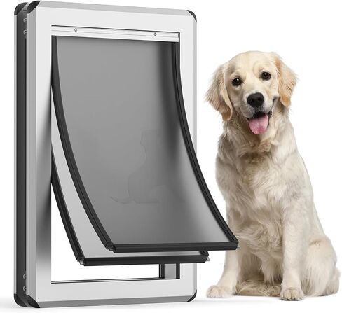 [Parab House] Full Seal-Flaps XL Dog Door for Doors, Aluminum Frame in Kuwait