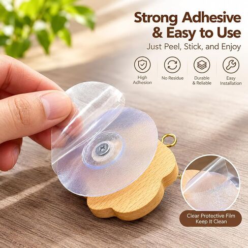 Dog Doorbell for Potty Training, Bamboo Puppy Door Bell to Go Outside, Loud Clear Brass Bell, Self-Adhesive Mount for Flat Doors & Walls, Easy Install Dog Training Bell in Saudi Arabia