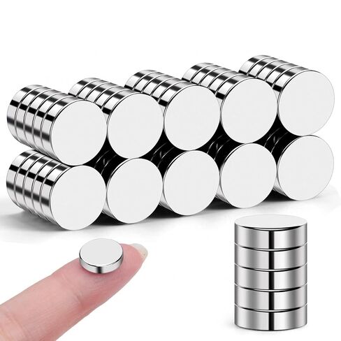 VSKIZ Refrigerator Magnets, 120 Pcs Rare Earth Magnets, 10x3mm Neodymium Fridge Magnets, Muti-use Premium Tiny Round Disc Small Magnets, Whiteboard Magnets for Crafts, DIY, Office, Dry Erase Board in Kuwait