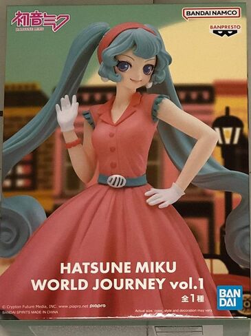 Banpresto - Hatsune Miku - Hatsune Miku World Journey vol. 1, Bandai Spirits Figure in Kuwait