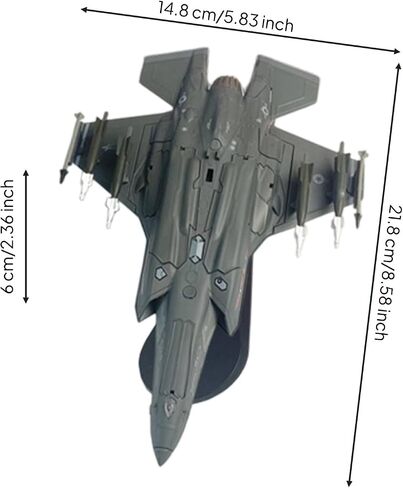 Simhoa Aircraft Display F 35A Jet Model Airplane Model Fighter Model Static Model with Precision Alloy Construction and Removable On Display Base Suitable in Kuwait