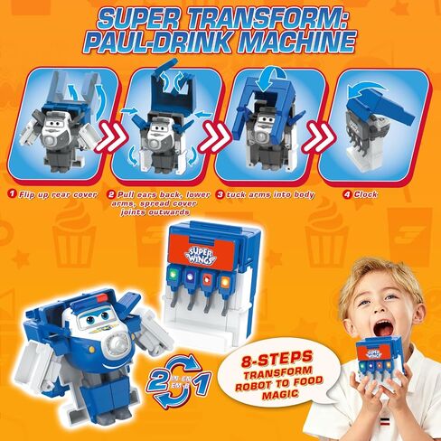 Super Wings 5" Transforming Jett Airplane Robot & Paul Astra Toys in Saudi Arabia