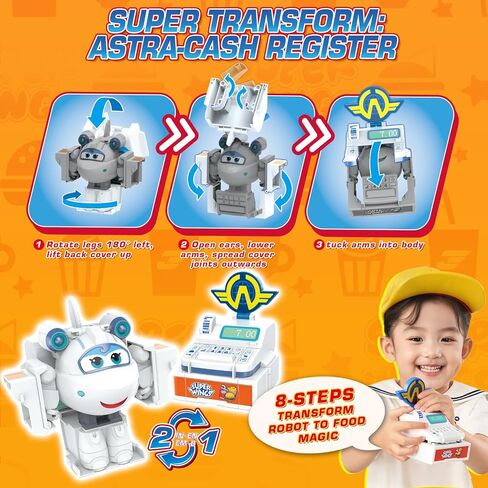 Super Wings 5" Transforming Jett Airplane Robot & Paul Astra Toys in Saudi Arabia