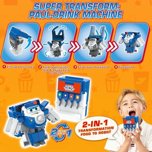 Super Wings 5" Transforming Jett Airplane Robot & Paul Astra Toys in Saudi Arabia