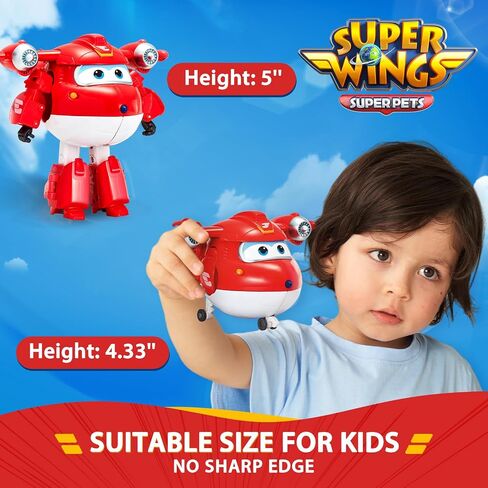 Super Wings 5" Transforming Jett Airplane Robot & Paul Astra Toys in Saudi Arabia