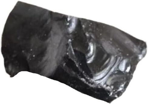 Natural Obsidian Healing Crystal Raw Gemstones Rocks Stones One Piece for Home Office Decoration, Tumbling, Polishing, Crystal Healing 300-400 Grams (Black Obsidian 300g 1 Piece) in Kuwait