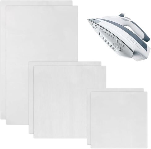 KVMORZE 6 Pack PTFE Virgin Sheets, 3 Sizes Applique Pressing Teflon Sheets in Saudi Arabia
