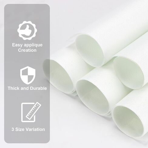 KVMORZE 6 Pack PTFE Virgin Sheets, 3 Sizes Applique Pressing Teflon Sheets in Saudi Arabia
