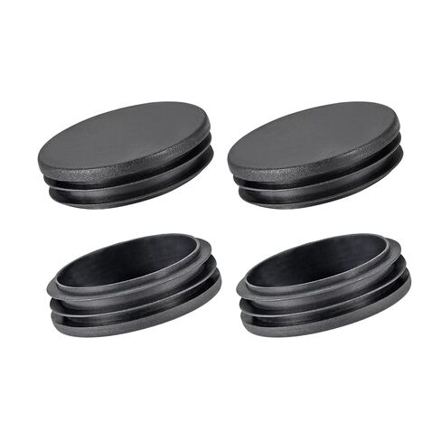 Round Post End Caps (3.54"x0.98") 2pcs, Plastic Tubing End Cap Plug - for Decoration Furniture, Handrail Stair, Black in Saudi Arabia