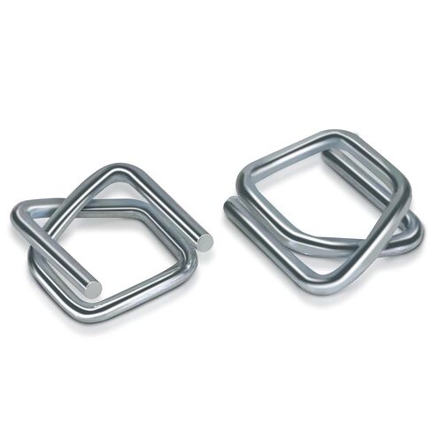 NVOYAJUAN Heavy Duty Galvanized Wire Buckle for 3/4" Width Cord Strapping (Pack of 100)-Wire Buckles With Galvanized Coating in Kuwait