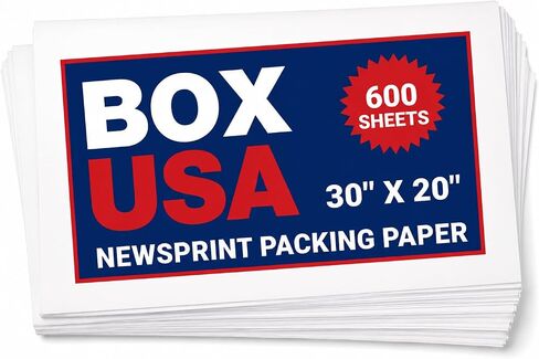 Tape Logic TLNP203025 Newsprint Sheets, 20 x 30, White (Pack of 600) in Kuwait