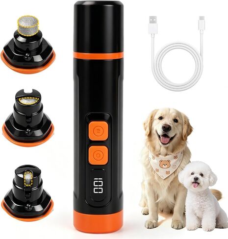 Dog Nail Grinder, Quiet 3-Speed with LED & Safety Guard in Saudi Arabia