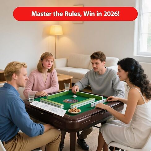 Mahjong Cards 2026, Official Revision - Four Large-Size Cards | Official Hands and Rules for American Mahjong in Kuwait