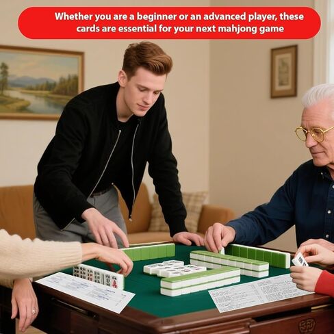 Mahjong Cards 2026, Official Revision - Four Large-Size Cards | Official Hands and Rules for American Mahjong in Kuwait