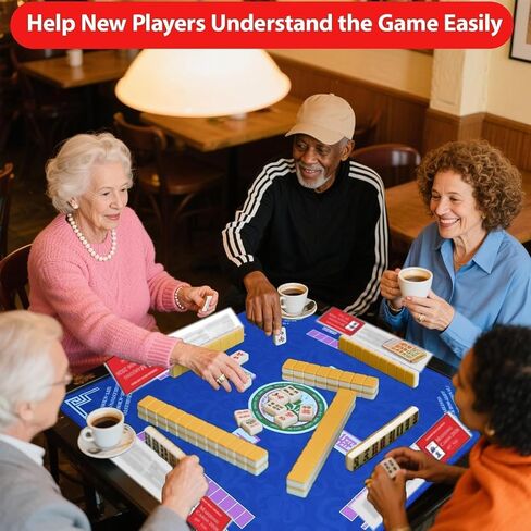 Mahjong Cards 2026, Official Revision - Four Large-Size Cards | Official Hands and Rules for American Mahjong in Kuwait