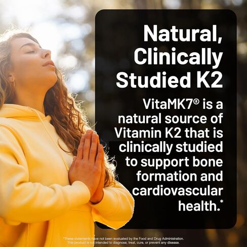 NatureWise فيتامين D3 النباتي 5000iu (125 ميكروجرام) + فيتامين K2 (100mcg VitaMK7) وظيفة العضلات الصحية، ودعم المناعة، غير معدل وراثيًا، خالي من الغلوتين في زيت الزيتون المعصور على البارد in Kuwait