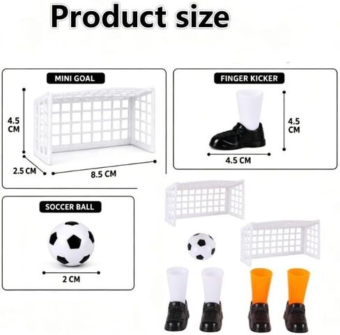 Finger Soccer Game Set with 2 Goals, Mini Table Football Game for Fans Club Sports Bar and Home Party in Kuwait