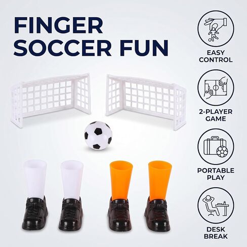 Finger Soccer Game Set with 2 Goals, Mini Table Football Game for Fans Club Sports Bar and Home Party in Kuwait