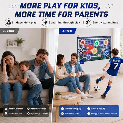 Electronic Scoring Soccer Game for Kids, Indoor Outdoor Soccer Training Toy in Saudi Arabia