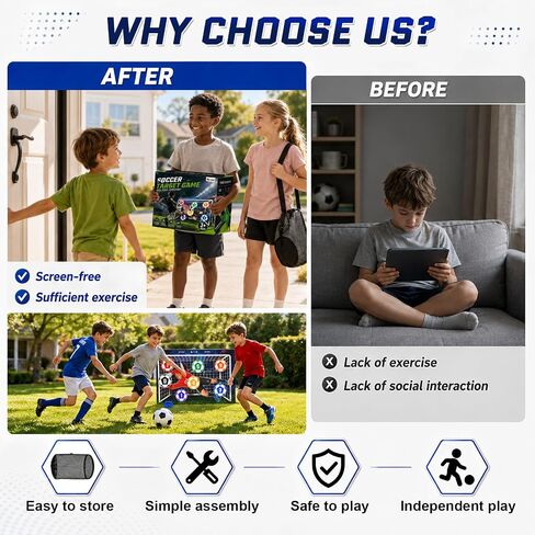 Electronic Scoring Soccer Game for Kids, Indoor Outdoor Soccer Training Toy in Saudi Arabia