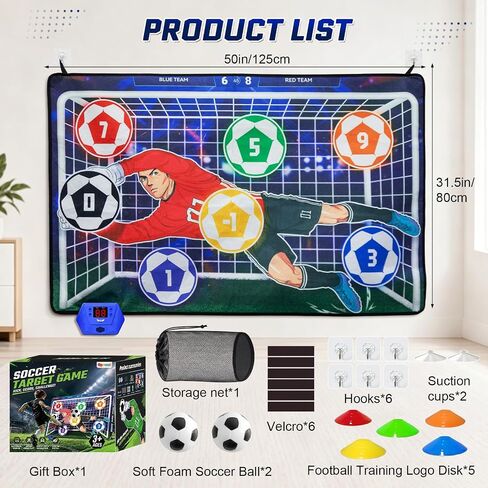 Electronic Scoring Soccer Game for Kids, Indoor Outdoor Soccer Training Toy in Saudi Arabia