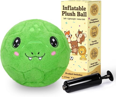 Indoor Silent Soccer Ball for 1-3 Soft Inflatable Dino Plush Ball in Saudi Arabia