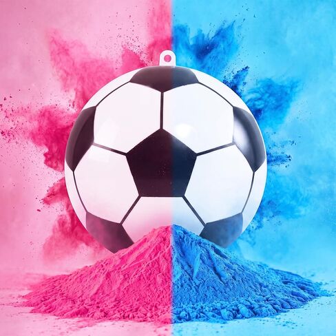 Gender Reveal Soccer Ball Kit, Pink & Blue Powder, Boy or Girl in Kuwait