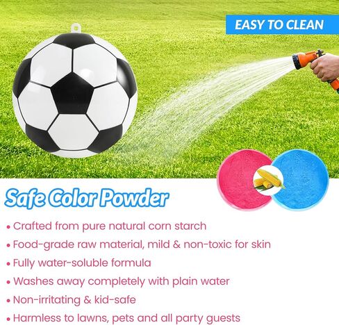 Gender Reveal Soccer Ball Kit, Pink & Blue Powder, Boy or Girl in Kuwait