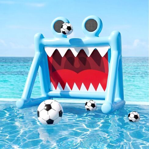 Funscape Kid Soccer Pool Toy Inflatable Float Soccer Goal & Ball Water Game in Saudi Arabia