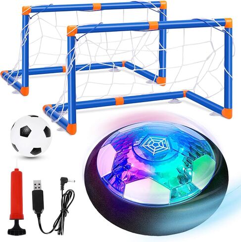 Hover Soccer Ball for Kids, 2in1 LED Hover Soccer Indoor with Foam Bumper in Kuwait