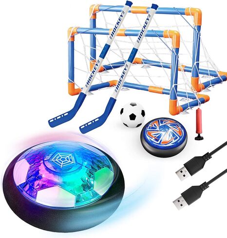 Hover Soccer Ball for Kids, 2in1 LED Hover Soccer Indoor with Foam Bumper in Kuwait