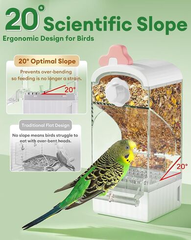 Bucatstate No Mess Bird Feeder, Auto Dispenser, Dual Filter & Waste Drawer in Kuwait