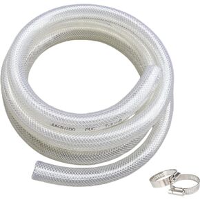 1/2" ID x 3/4" OD - 25 Ft High Pressure Braided Clear PVC Vinyl Tubing Flexible Vinyl Tube, Heavy Duty Reinforced Vinyl Hose Tubing, BPA Free and Non Toxic in Saudi Arabia