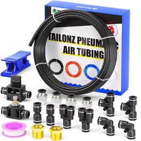 TAILONZ PNEUMATIC أصفر 3/8 بوصة od 10 متر 32.8ft PU مجموعة أنابيب الهواء خرطوم الأنابيب أنابيب خط الهواء أو أنابيب نقل السوائل الهوائية in Kuwait