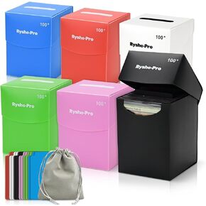 6 Pack 100+ Double-Sleeved Card Deck Box for MTG, Colorful in Kuwait