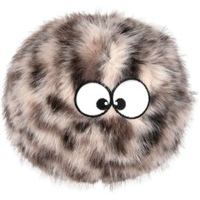 goDog Furballz Squeaky Plush Ball Dog Toy, Chew Guard Technology - Rainbow, Large in Saudi Arabia