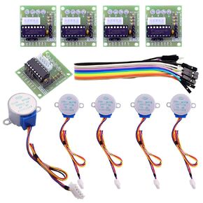 ELEGOO 5 Sets 28BYJ-48 ULN2003 5V Stepper Motor + ULN2003 Driver Board Compatible with Arduino in Saudi Arabia