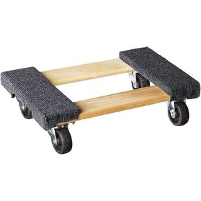 Haul Master | Mover's Dolly 1000 lbs Weight Capacity, L x 12-1/4" W, Grey/Hardwood, 18&quot x 12-14&quot in Saudi Arabia