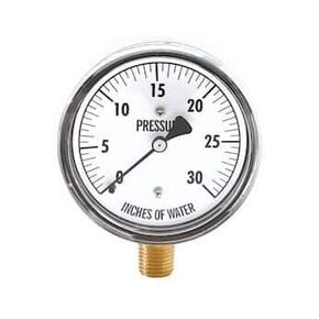 Cole-Parmer - KC25-60"H2O Pressure Gauge ~ 1/4" NPT (M) Process Connection; 0 to 60" Water Column in Saudi Arabia
