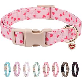 Dog Collar for Small, Medium & Large Dogs(PinkHeart,S) in Kuwait