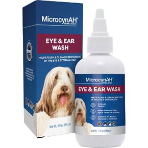 Manna Pro MicrocynAH Ear & Eye Wash for Dogs, Cats, and Other Animals, 3oz in Kuwait