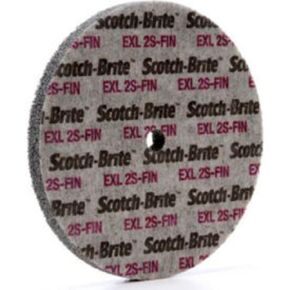 Scotch-Brite EXL Unitized Wheel, Silicon Carbide, 5000 rpm, 6" Diameter, 1/2" Arbor, 2S Fine Grit (Pack of 1) in Saudi Arabia