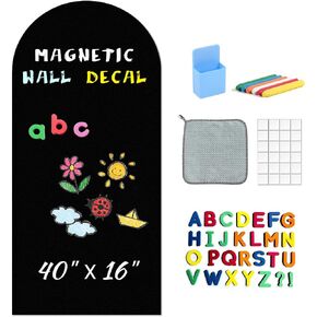 Jojoka Removable Magnetic Chalkboard Wall Decal for Kids – Black in Kuwait