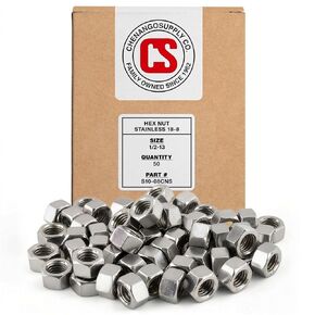 Stainless 1/2-13 x 4 Hex Head Bolts (3/4" to 5" Lengths Available in Listing), 304 Stainless Steel, 25 Pieces (1/2-13 x 4) in Kuwait