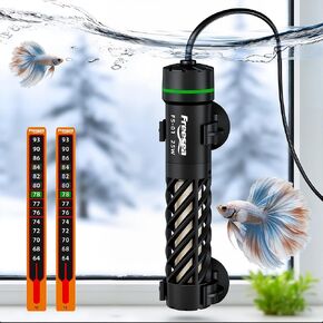 FREESEA Thermostatic Betta Aquarium Heater: 50W for 3-10 Gal - Preset 78°F in Saudi Arabia